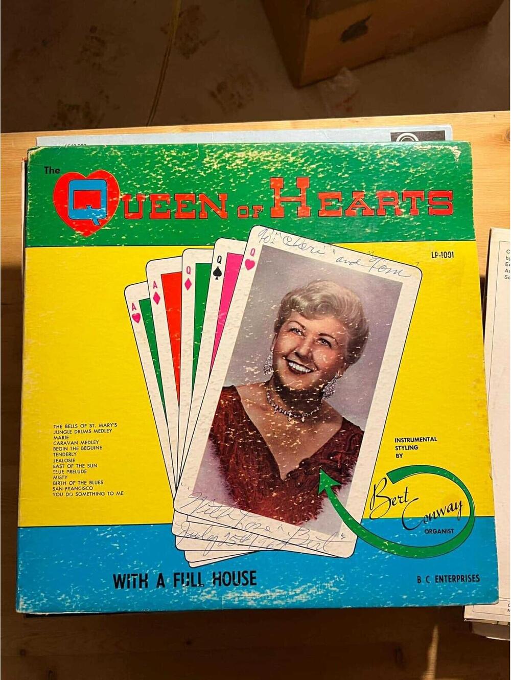 Bert Conway – The Queen of Hearts With A Full House Vintage 33rpm VG+ AB24